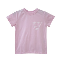 ITS ALL GOOD GIRLS SMALL PRINT TEE BABY PINK